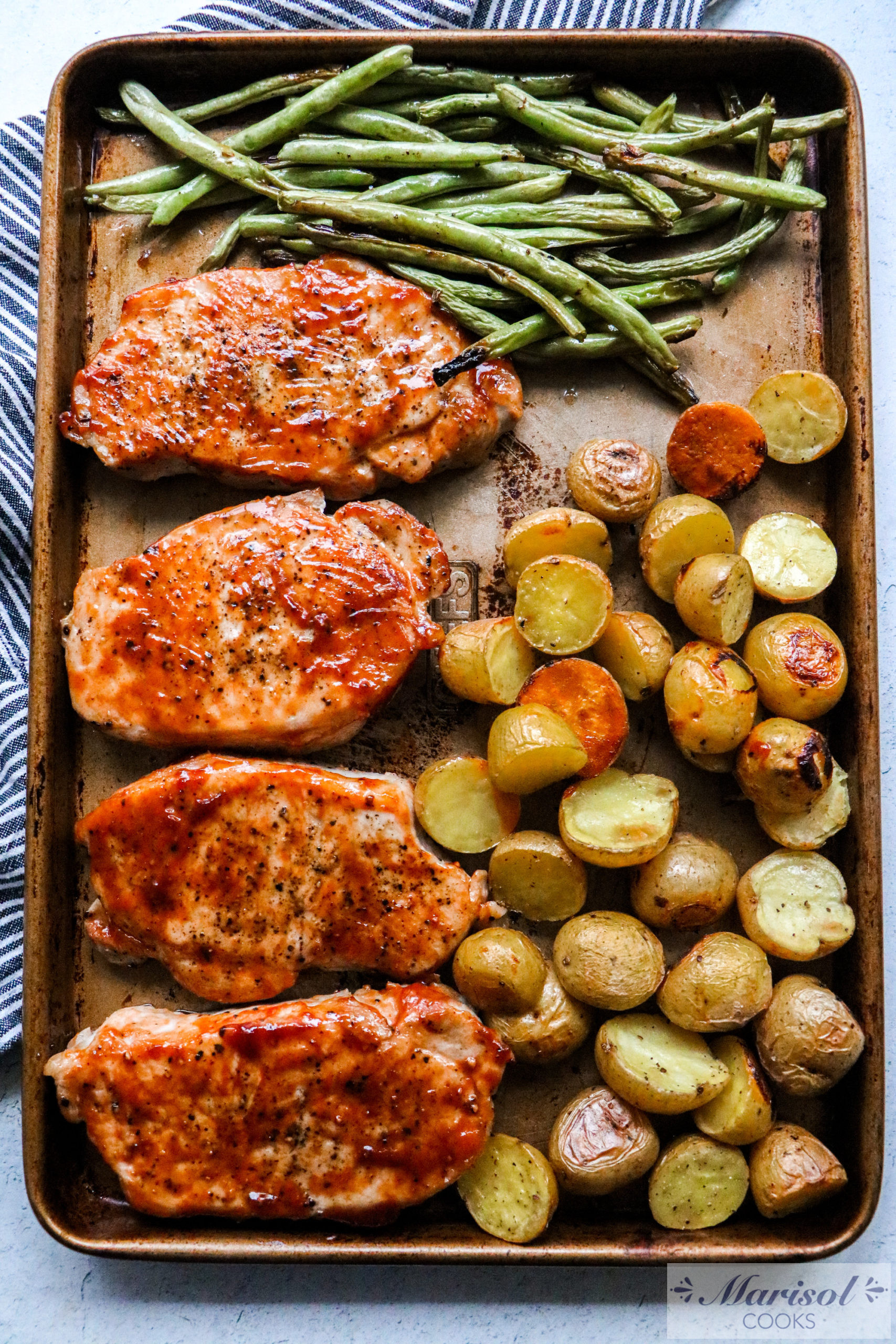 Pork Chop Sheet Pan Dinner Marisol Cooks 