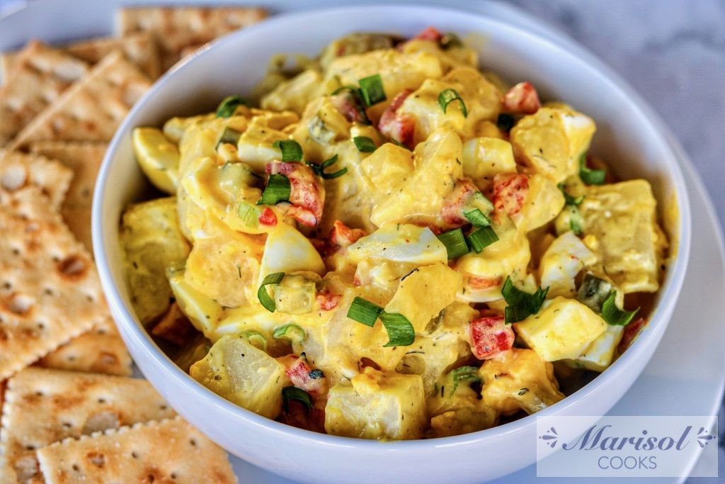 Potato and Egg Salad with Roasted Red Peppers Marisol Cooks