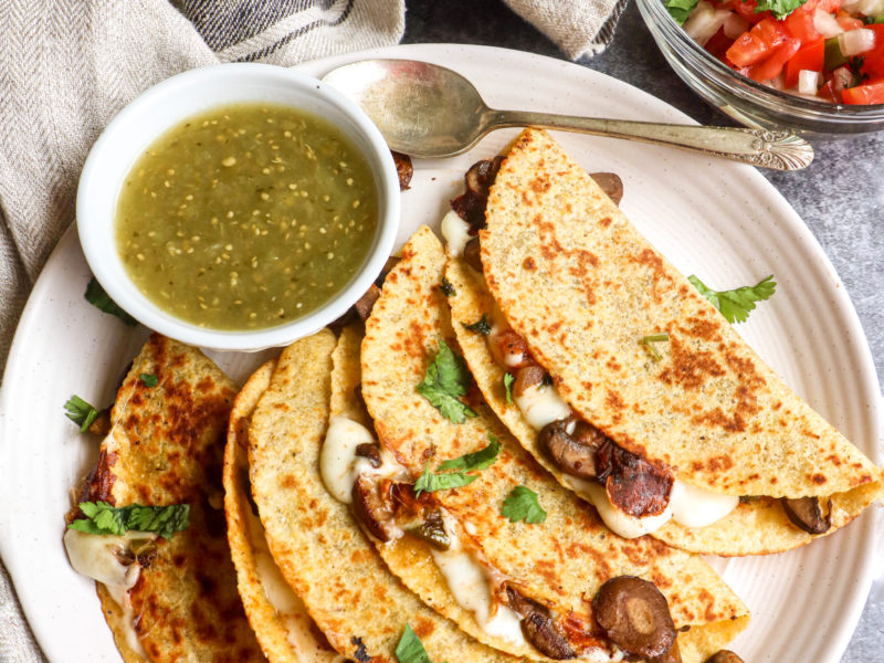 Mushroom Quesadillas