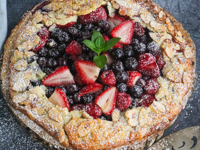 Triple Berry Almond Galette