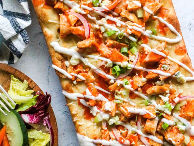 Buffalo Chicken Flat Bread