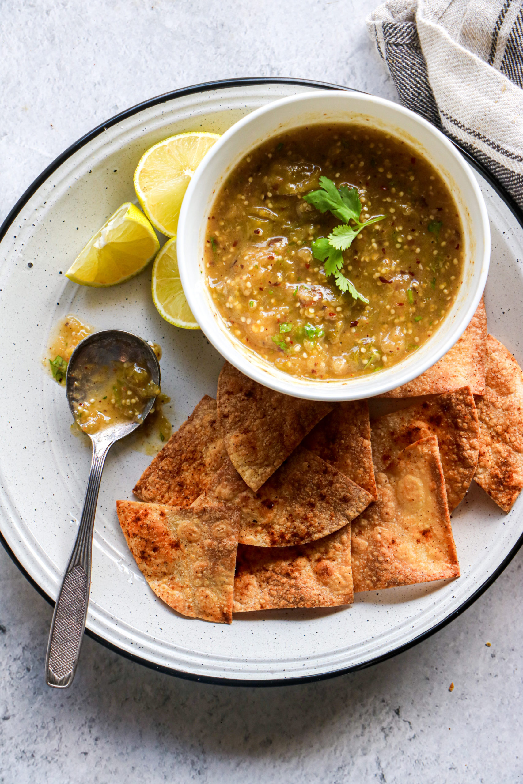 Roasted Tomatillo Salsa (Molcajete) Marisol Cooks