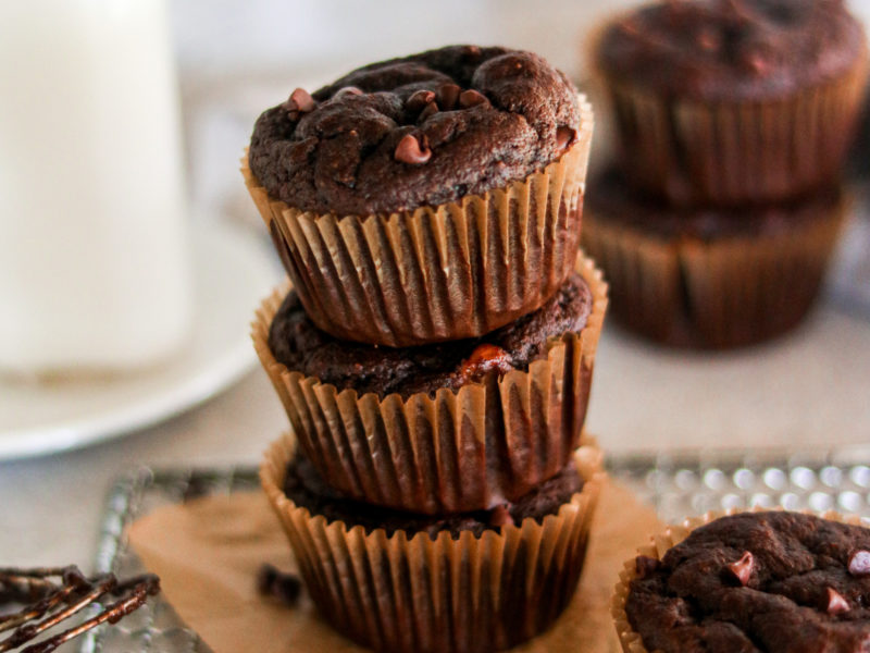 Double Chocolate Banana Muffins/Paleo