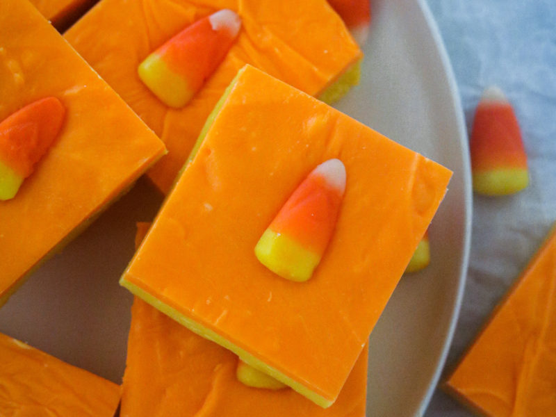 Easy Candy Corn Fudge