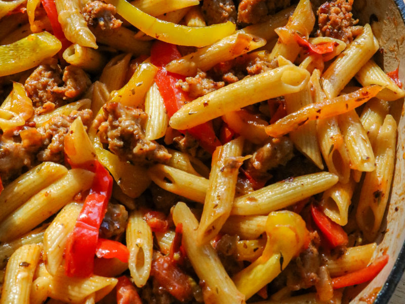 Italian Sausage & Peppers Pasta